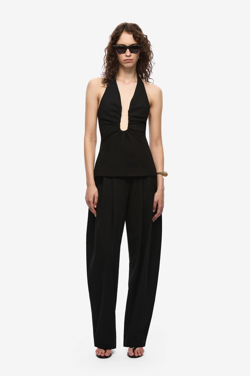 Alusia Silk Top Zwart