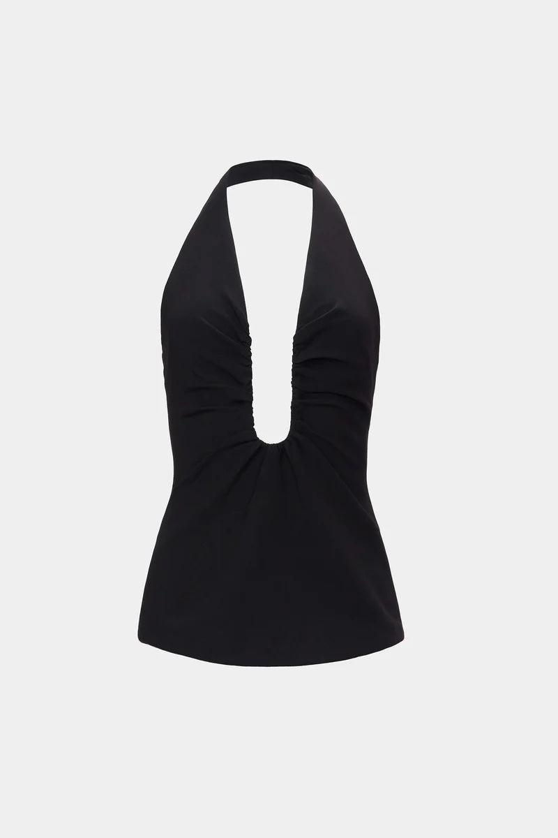 Alusia Silk Top Zwart