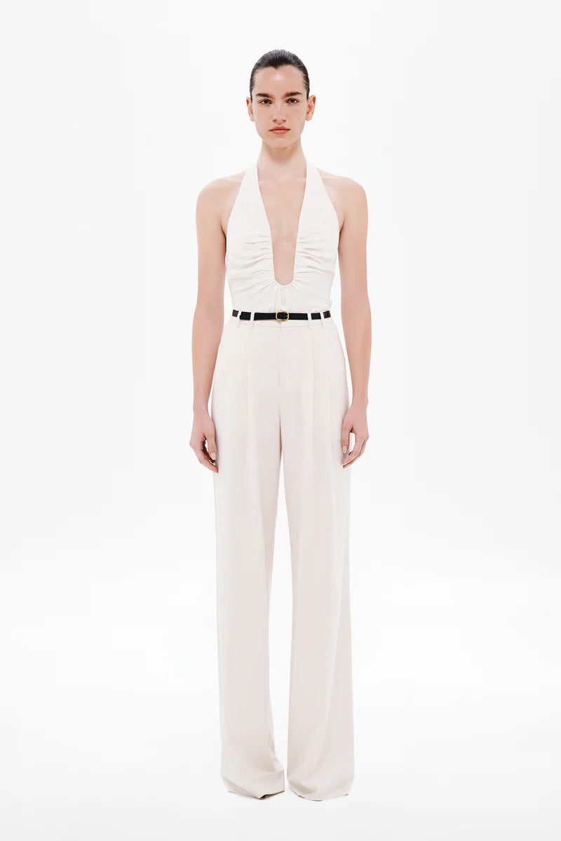 Alusia Silk Top Ecru