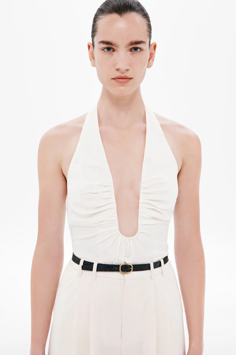 Alusia Silk Top Ecru