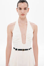 Alusia Silk Top Ecru