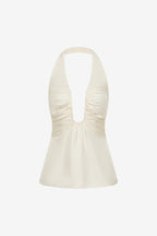 Alusia Silk Top Ecru