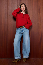 Coco Polo Knit Rood