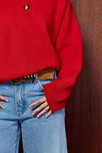 Coco Polo Knit Rood