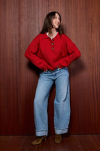 Coco Polo Knit Rood