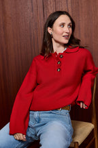 Coco Polo Knit Rood