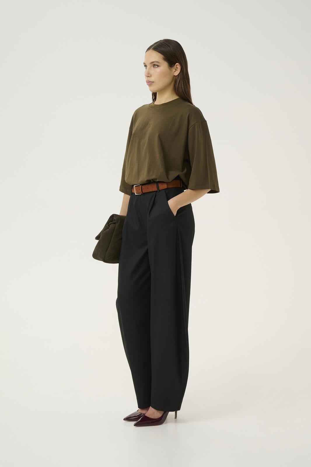 Callia Barrel Pants Zwart