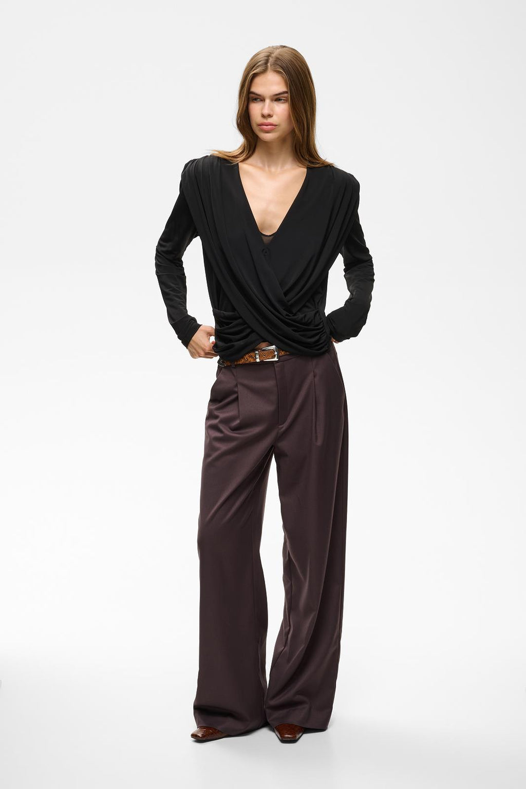 Schany Pants Aubergine