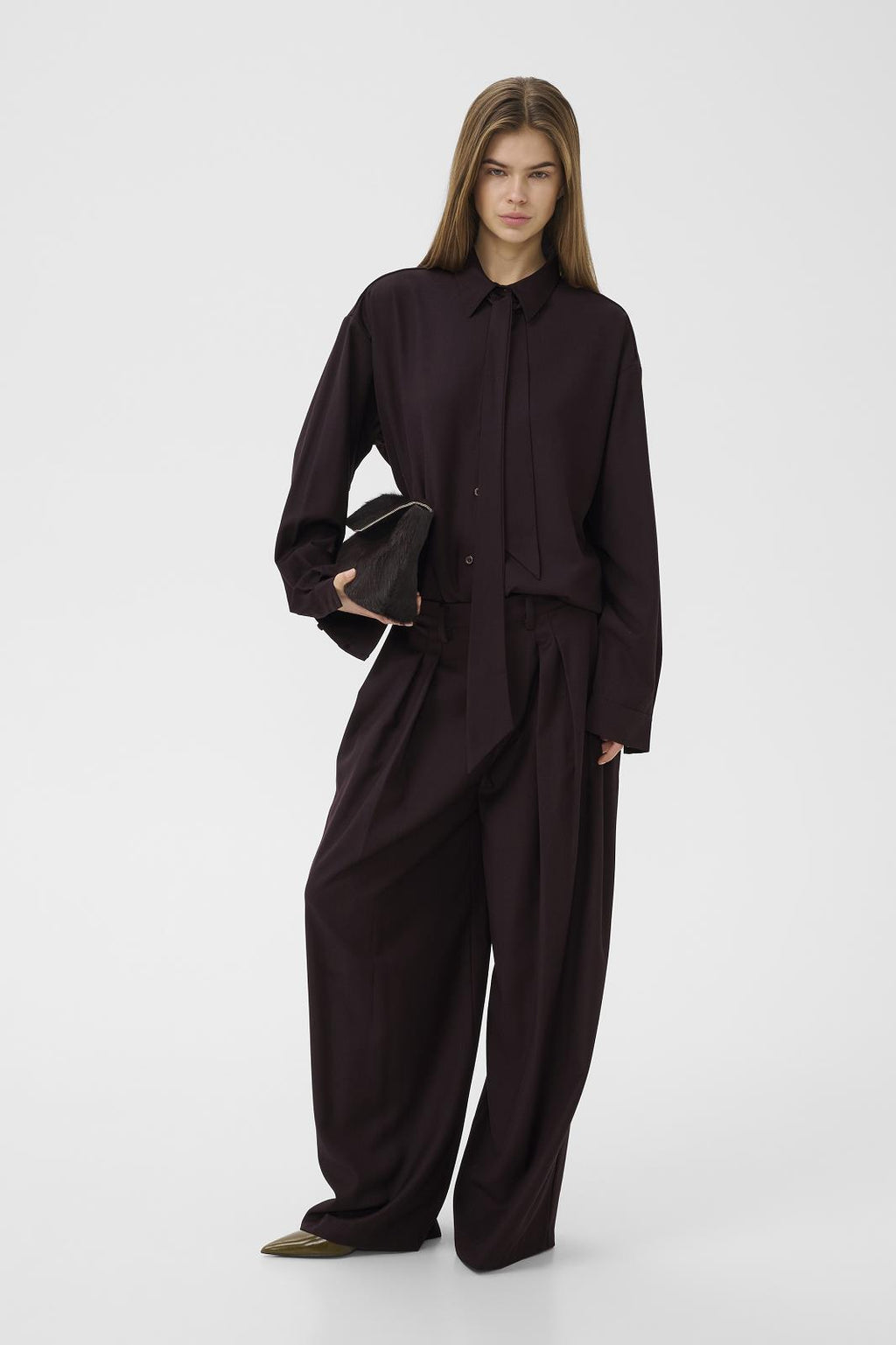 Schany Pants Aubergine